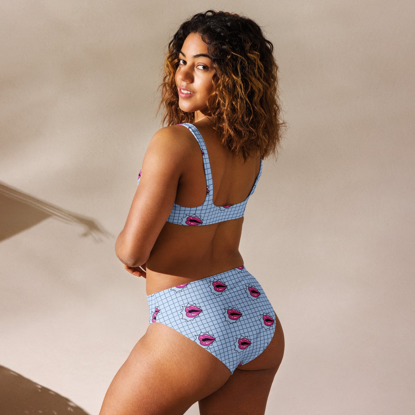Kisses High-waisted Bikini Set