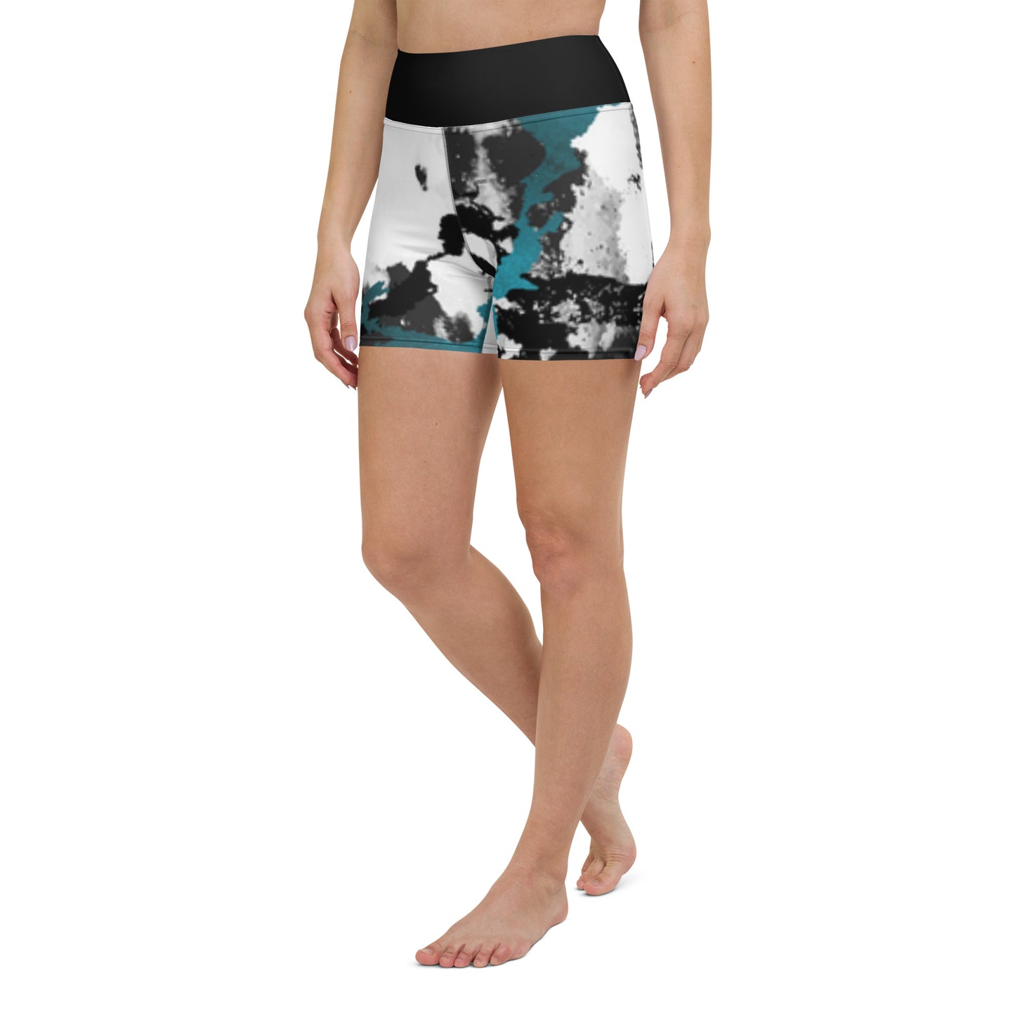 Watercolor Yoga Shorts