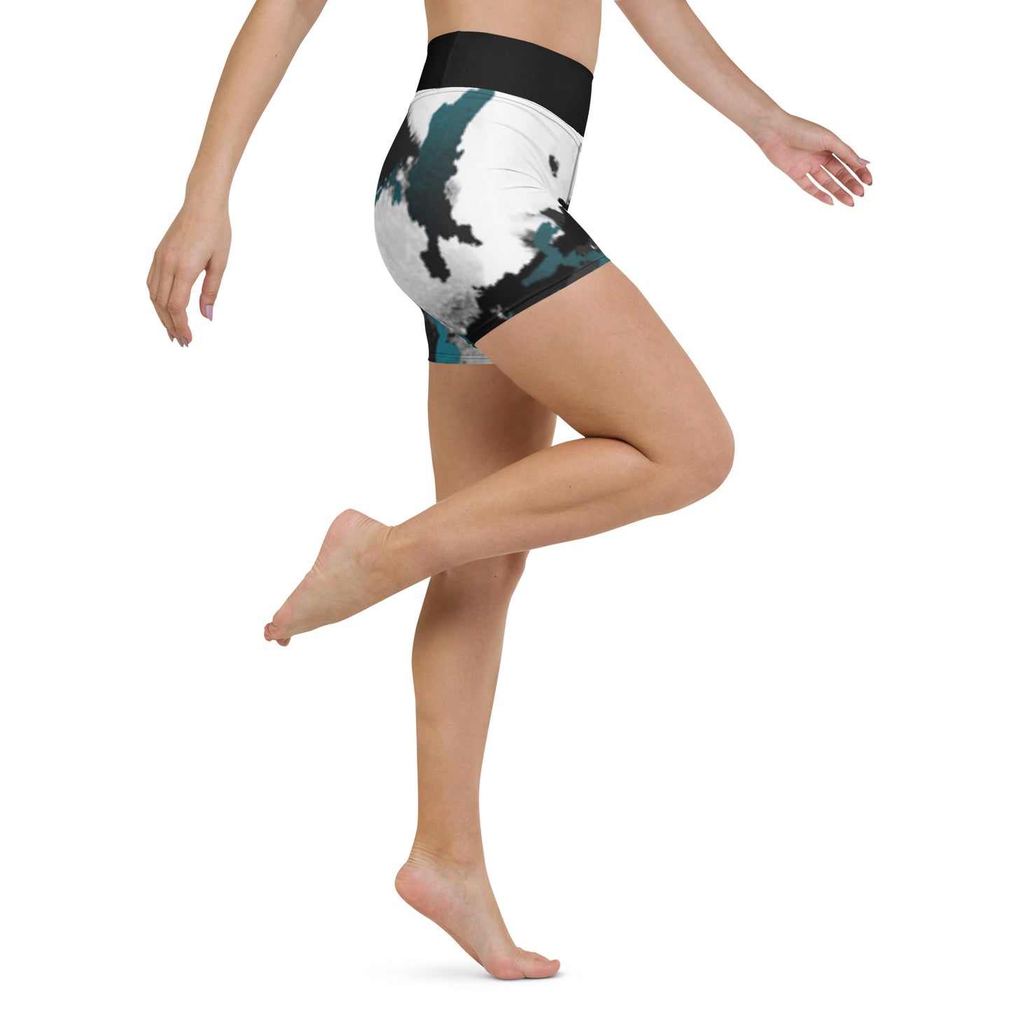 Watercolor Yoga Shorts