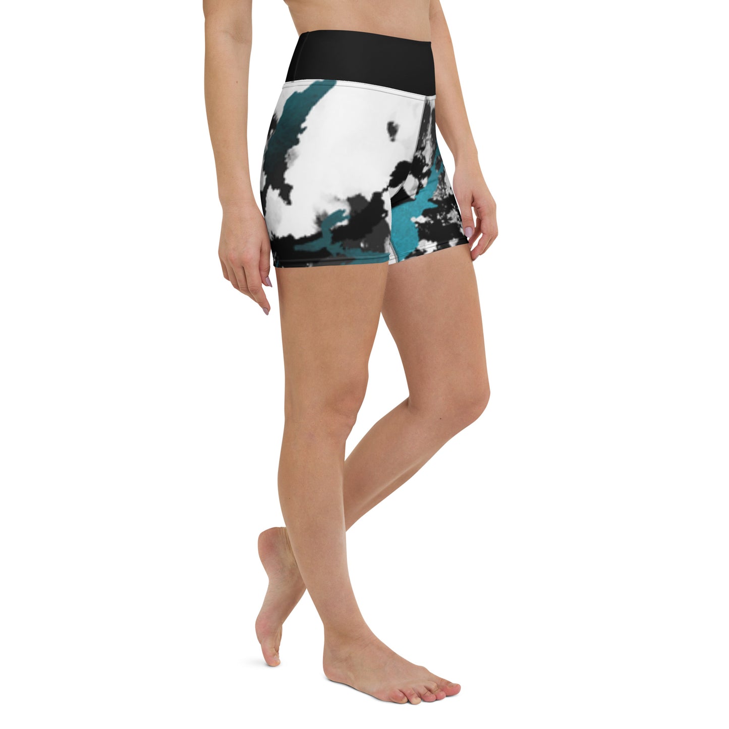 Watercolor Yoga Shorts