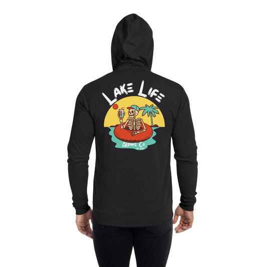Lake Life Unisex zip hoodie