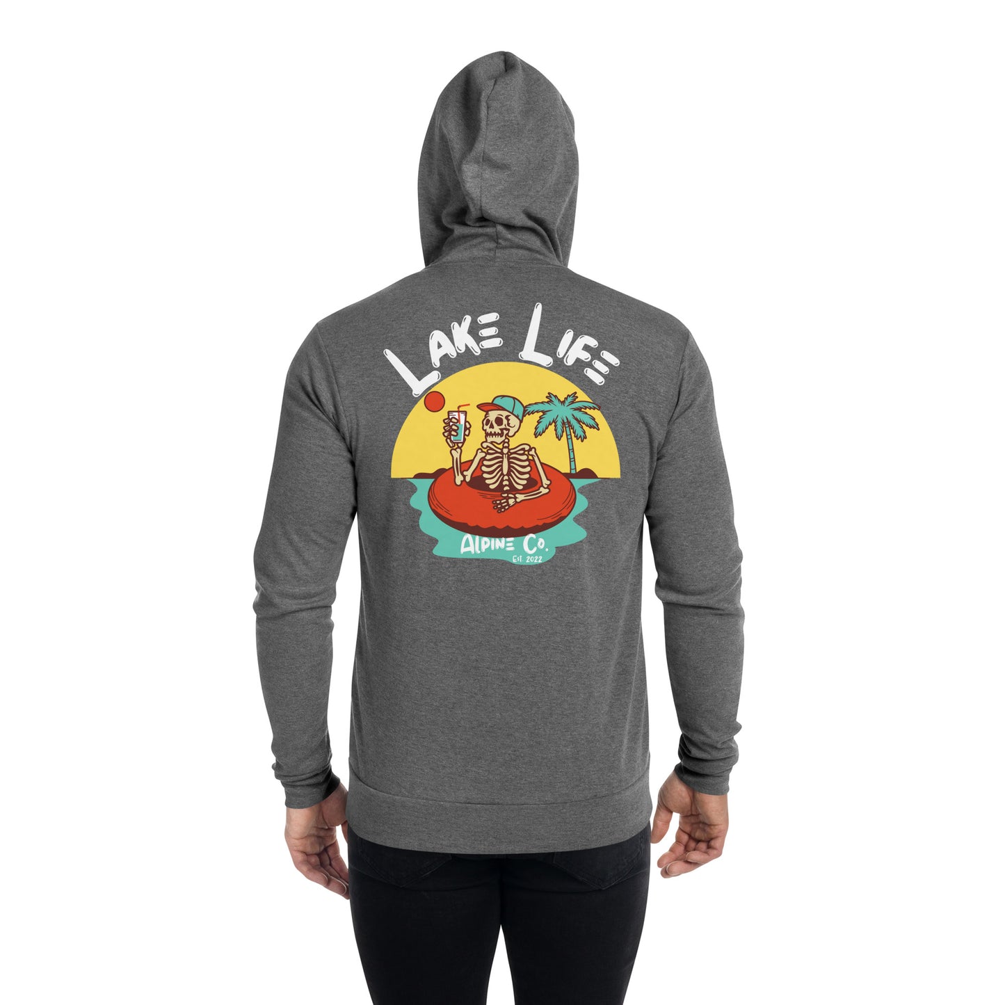 Lake Life Unisex zip hoodie