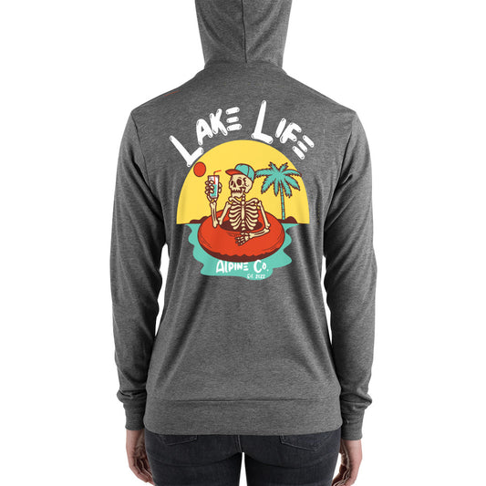 Lake Life Unisex zip hoodie
