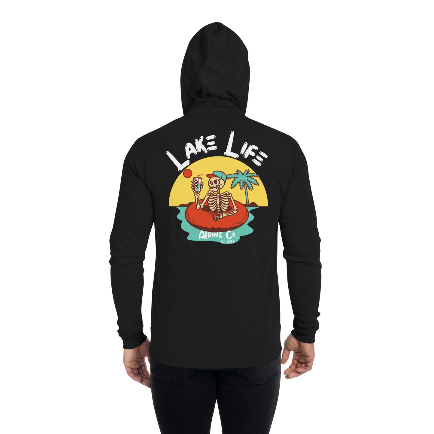 Lake Life Unisex zip hoodie
