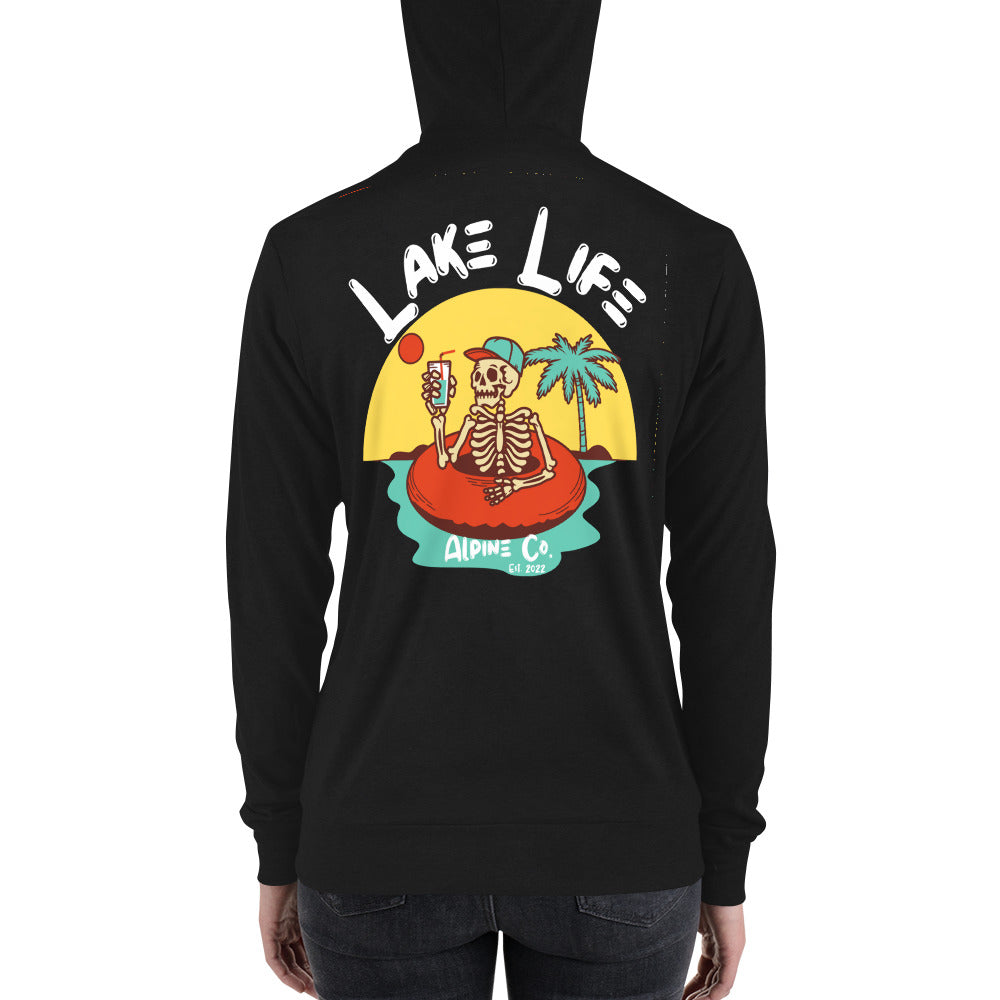 Lake Life Unisex zip hoodie