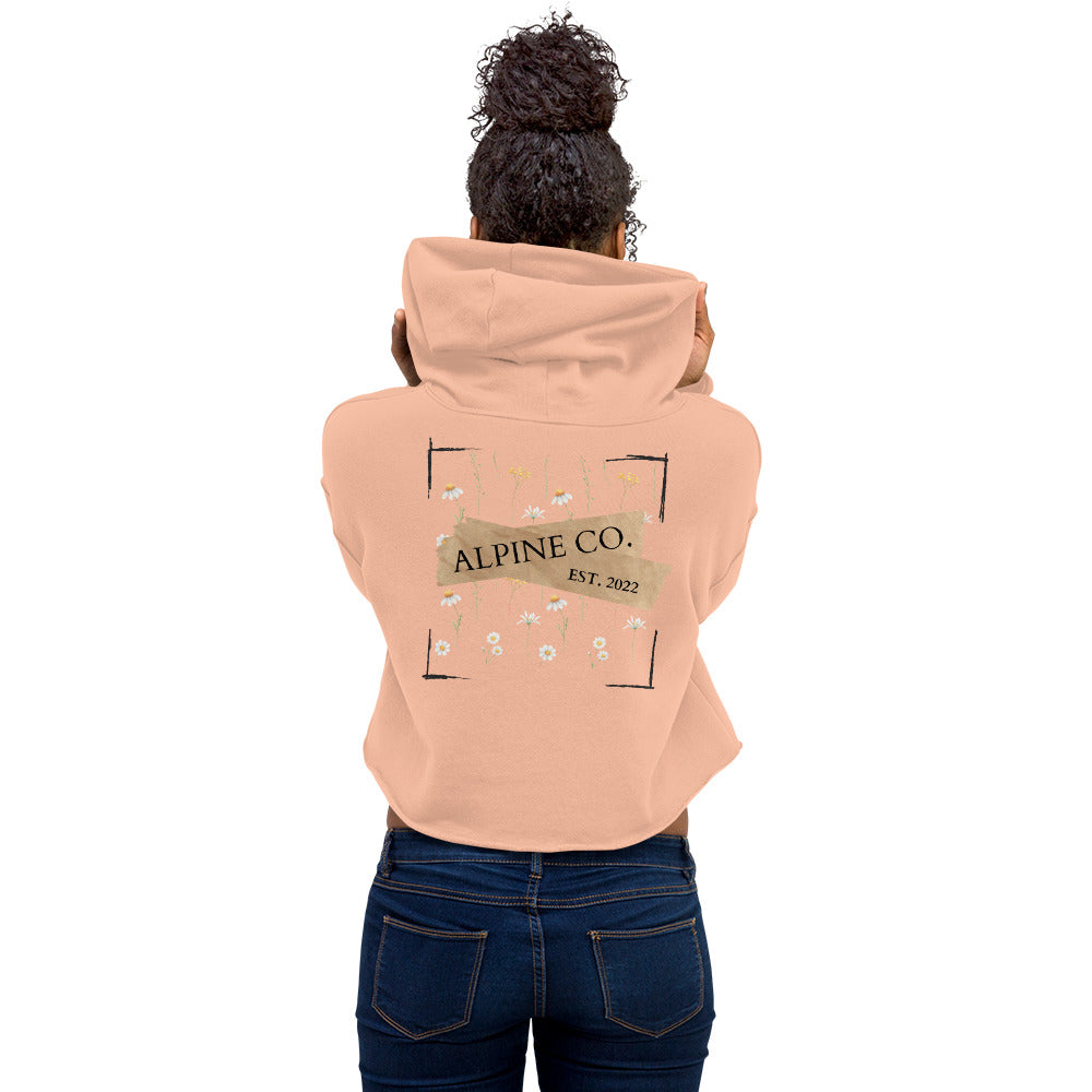 Floral Crop Hoodie