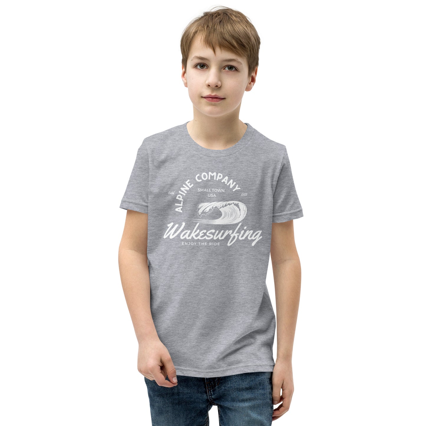Alpine Wakesurfing Youth Short Sleeve T-Shirt
