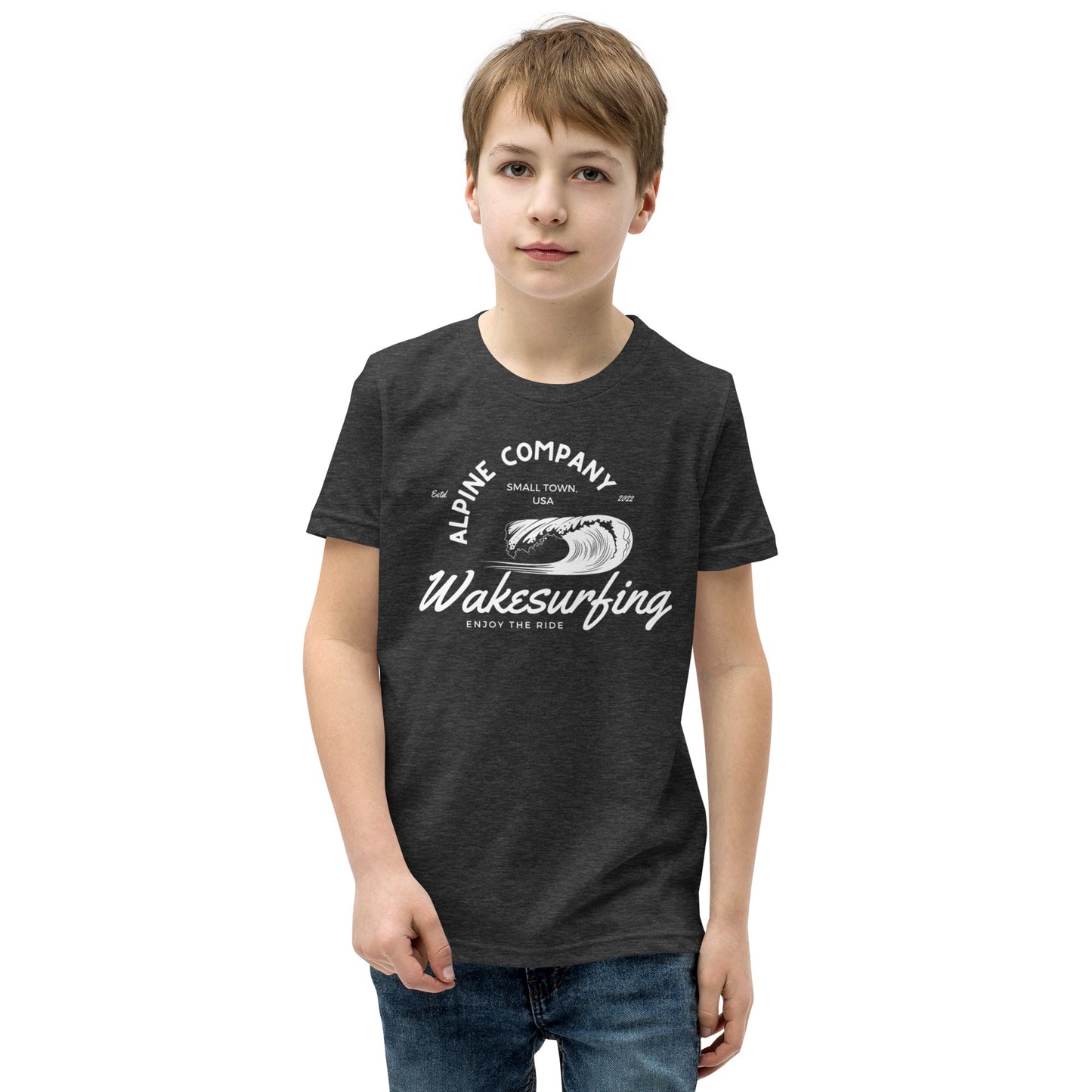 Alpine Wakesurfing Youth Short Sleeve T-Shirt