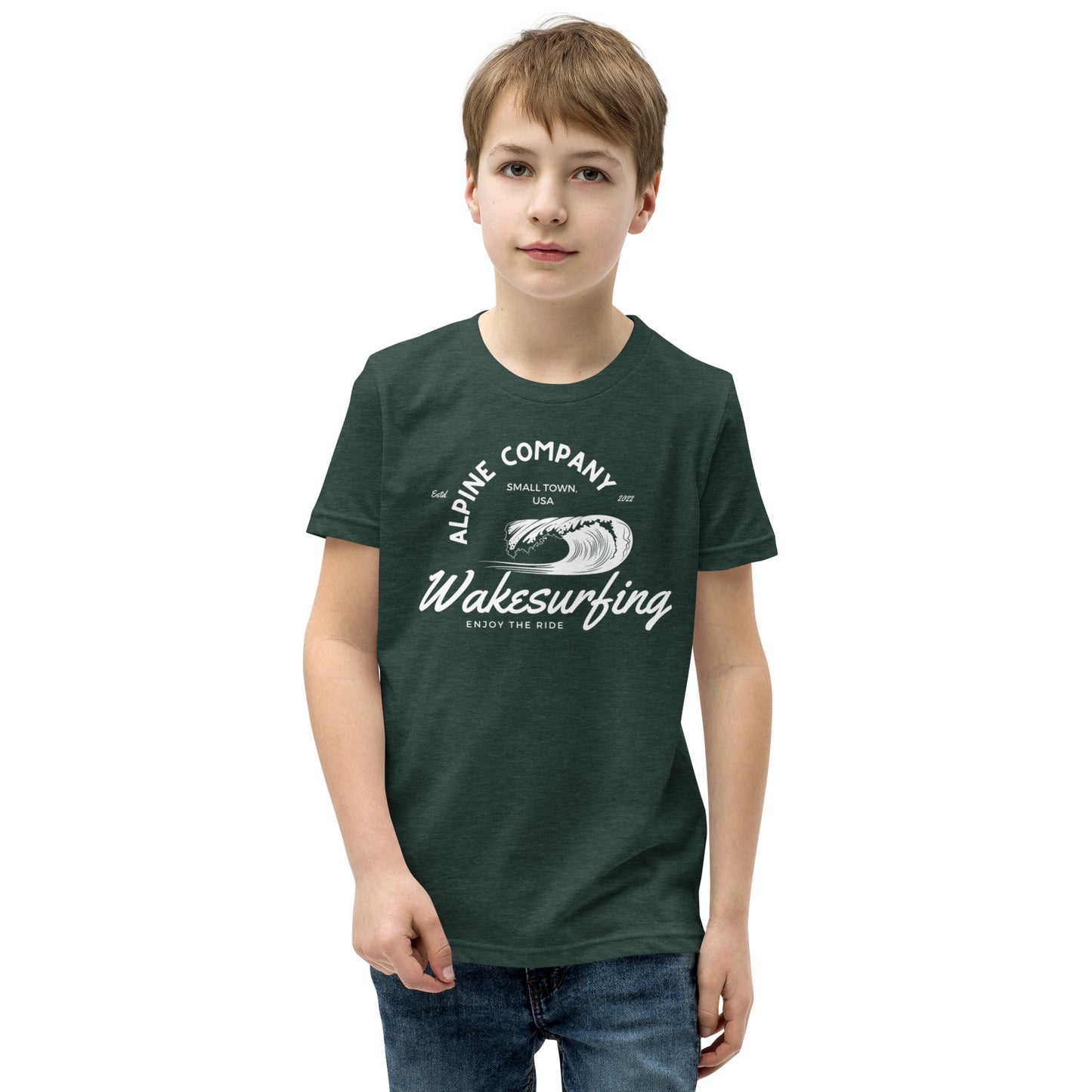 Alpine Wakesurfing Youth Short Sleeve T-Shirt
