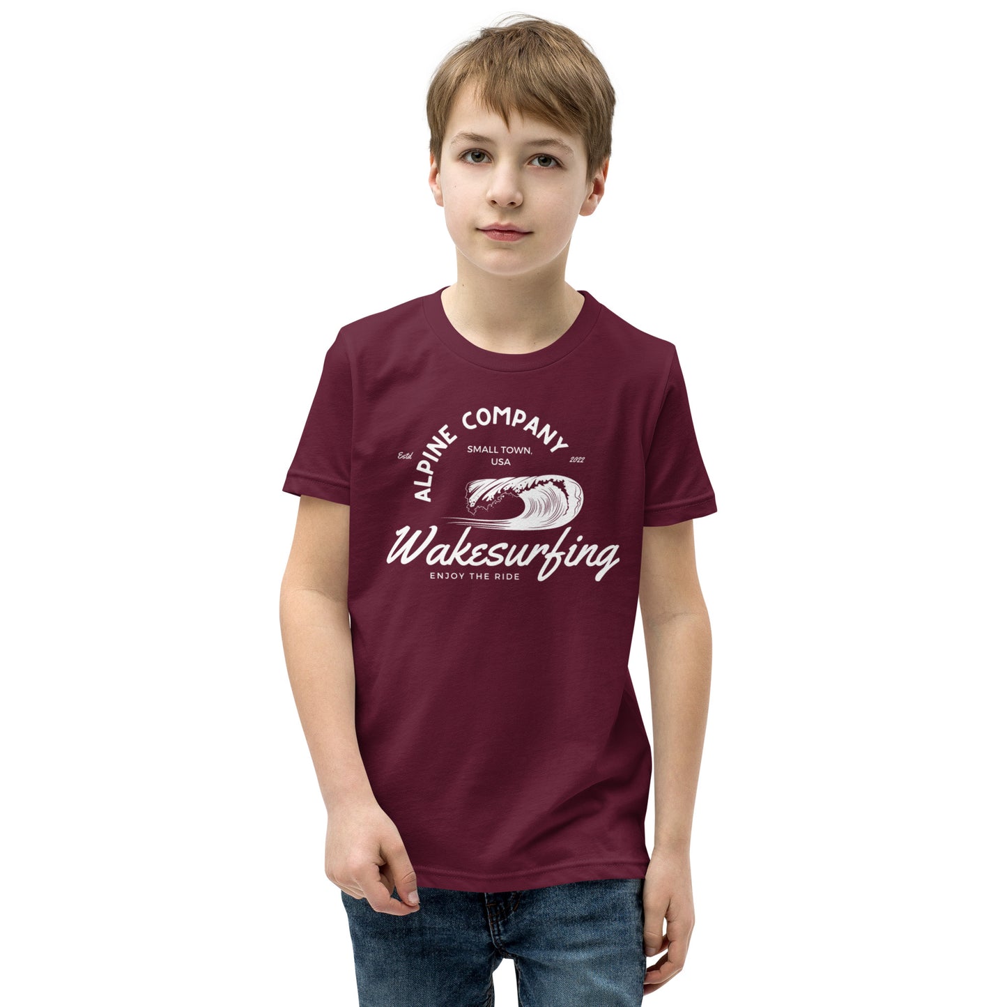 Alpine Wakesurfing Youth Short Sleeve T-Shirt
