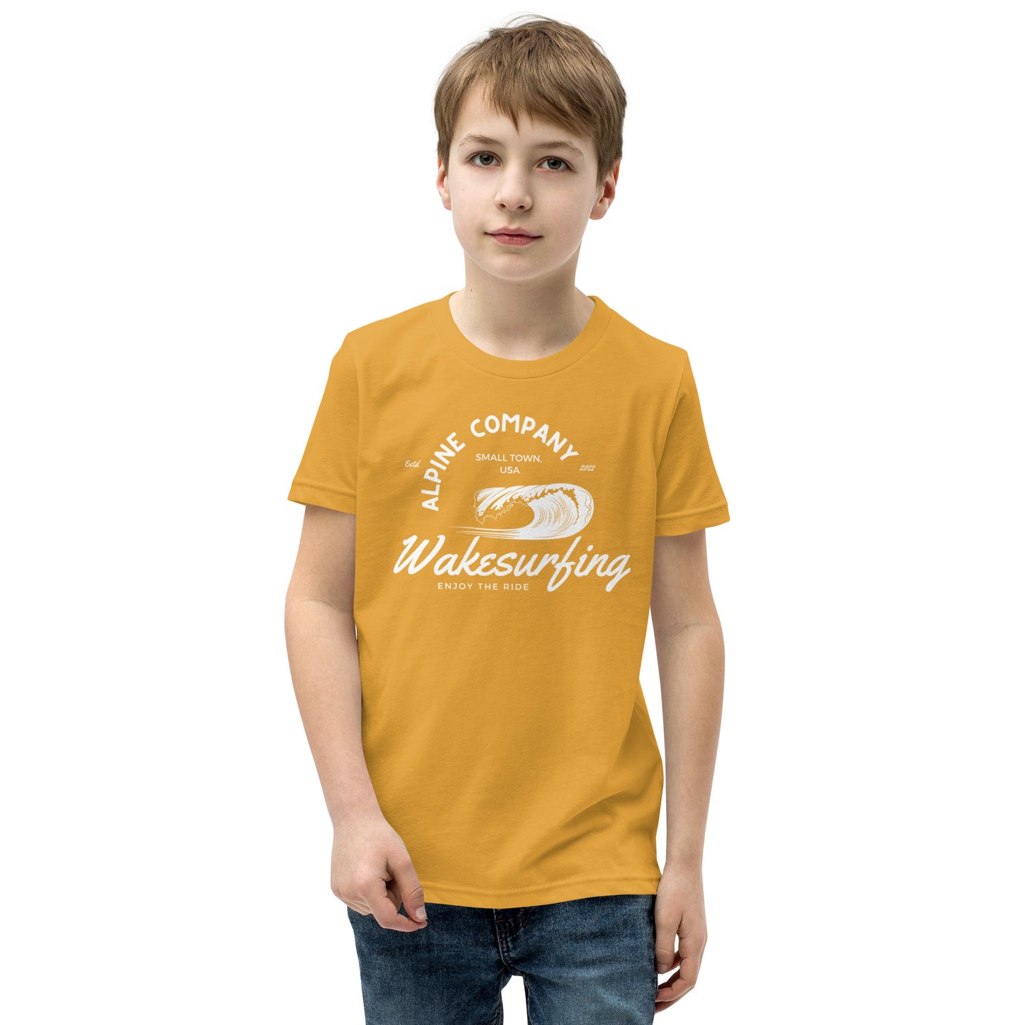 Alpine Wakesurfing Youth Short Sleeve T-Shirt