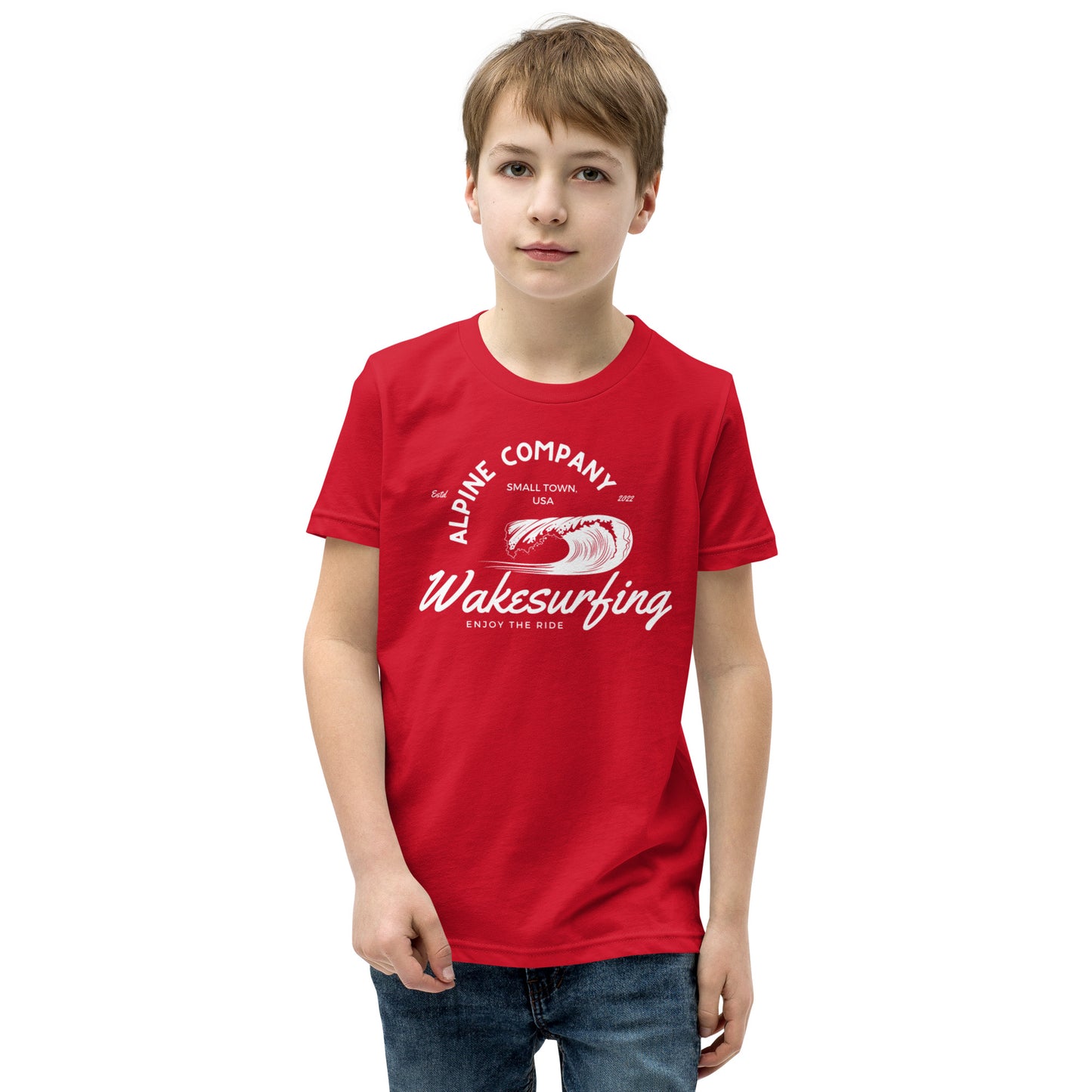 Alpine Wakesurfing Youth Short Sleeve T-Shirt
