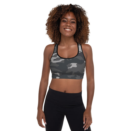 Camo Padded Sports Bra