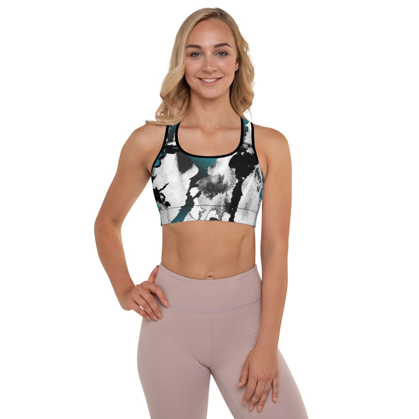 Watercolor Padded Sports Bra