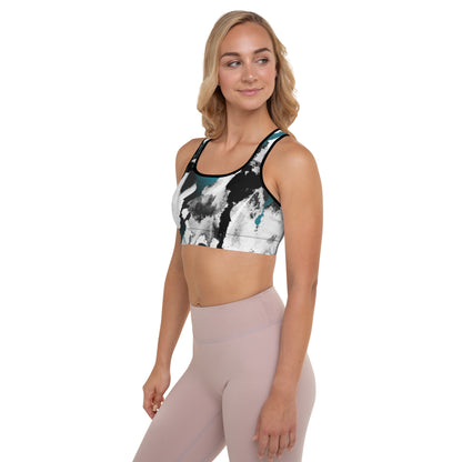 Watercolor Padded Sports Bra