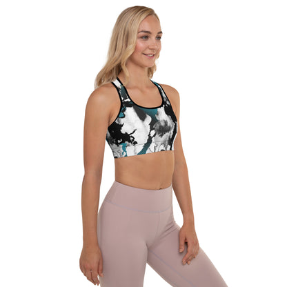 Watercolor Padded Sports Bra