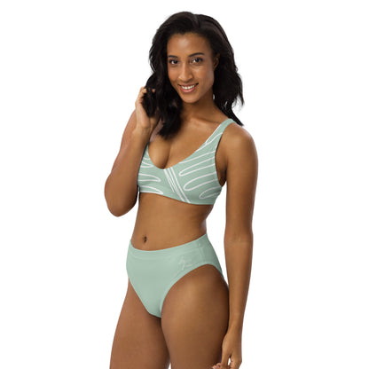 Sage High-waisted bikini Set