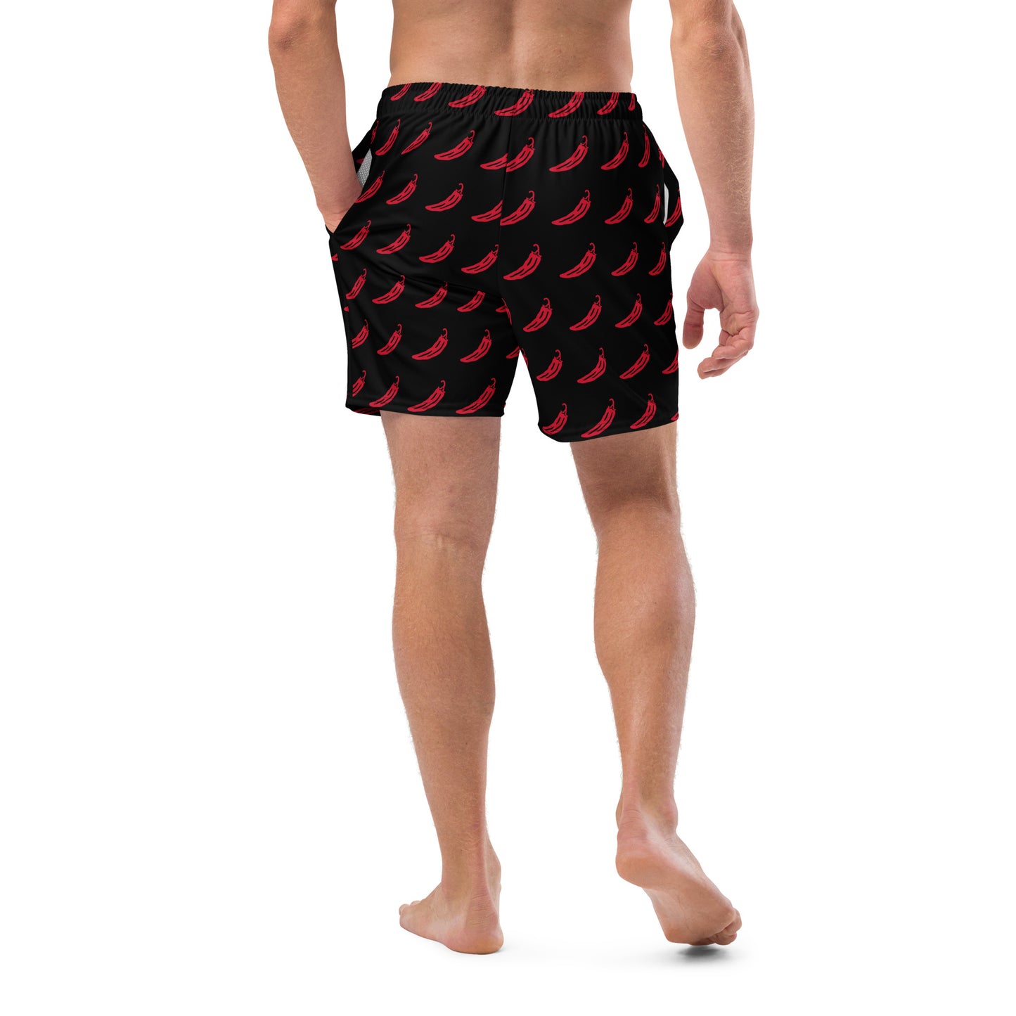 Red Hot Men's swim trunks