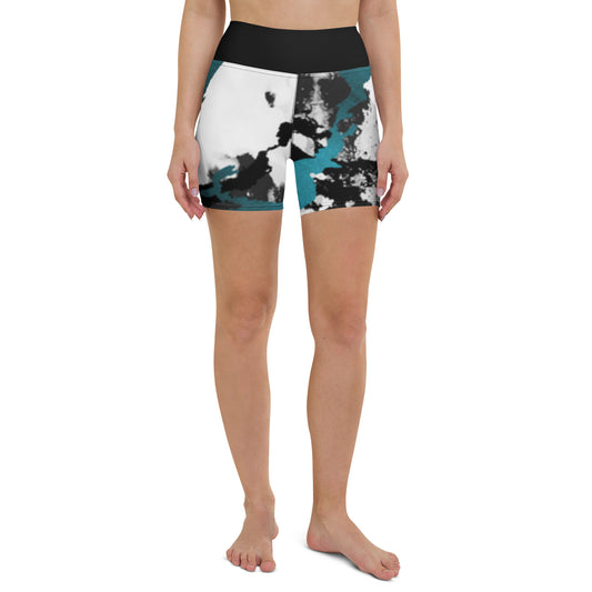 Watercolor Yoga Shorts